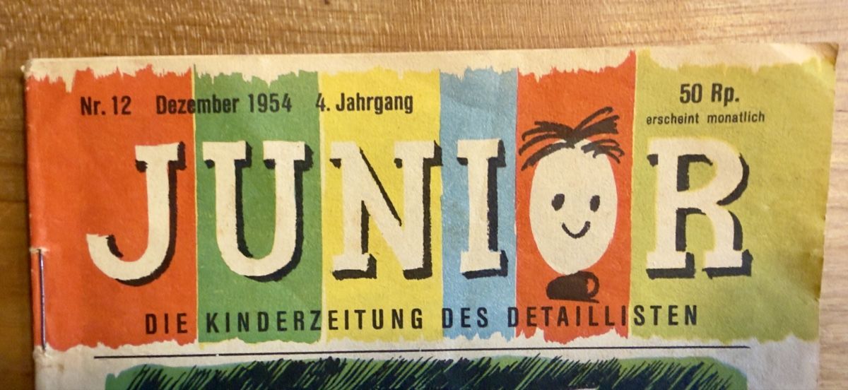 Riviste & Magazine: Alte JUNIOR Kinderzeitung Dezember 1954 – Usato da Thunstetten venduto da Specht71 1