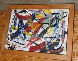 Kunst Gemälde abstracktes Gemälde AD Monogram