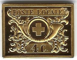 Poste Locale 4 C. – HF 925 Argent – Collection Helvetica