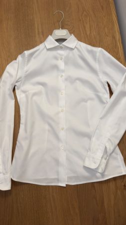 Bottega Veneta Hemd klassisch elegante Bluse weiss Baumwolle