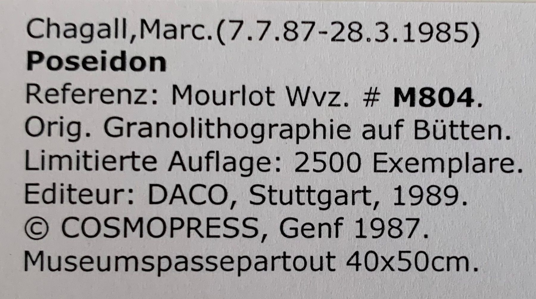 Grafica & Litografie: Marc Chagall   "Homer Die Odyssee"    3 Lithographien – Usato da Nennigkofen venduto da waltraub 8