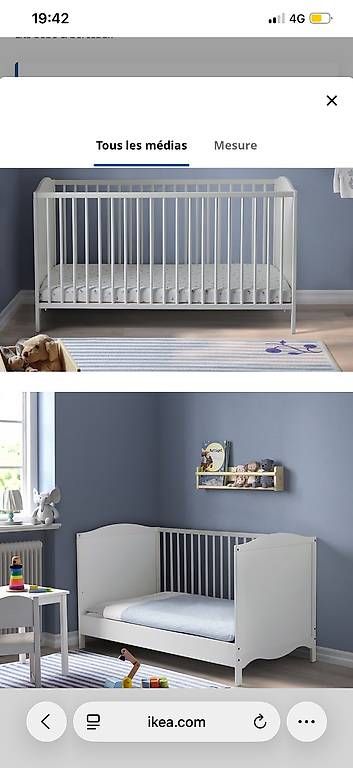 Ikea Lits: Lit 70x140 – D'occasion à Clarens par nes_f52l 2