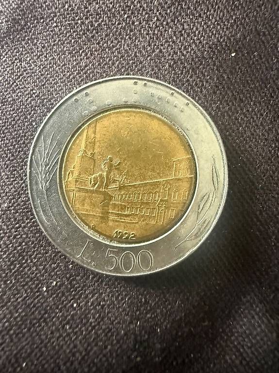 Tutti le monete: MONETA 500 LIRE 1992 – Usato da Monte Carasso venduto da Ely67 1