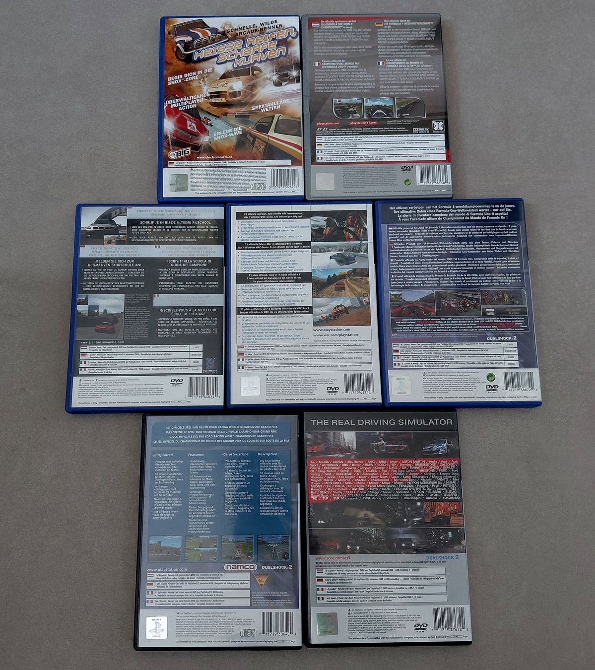 Spiele: 7x Racing Games / Playstation 2 – Gebraucht aus Uezwil von -Retrogames- 1