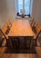 Dudinger Esstisch & 4 Wimmer Stühle Massivholz Wildeiche