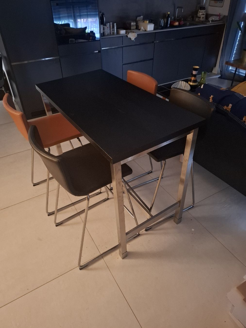 Ikea Set de table et chaises: Tischset mit 4 Stühlen•IKEA•Esstisch•Hochtisch•Bartisch – D'occasion à Ottenbach par Rasenmaeeher