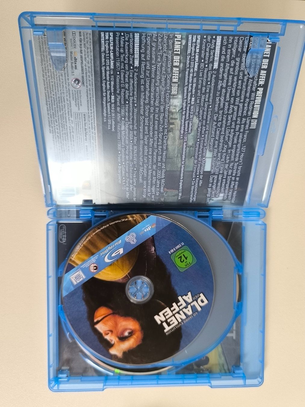 Alle DVDs: Blu-ray / Planet der Affen 1968 & Planet d Affen Prevolution – Gebraucht aus Muttenz von hak_dsk9 2