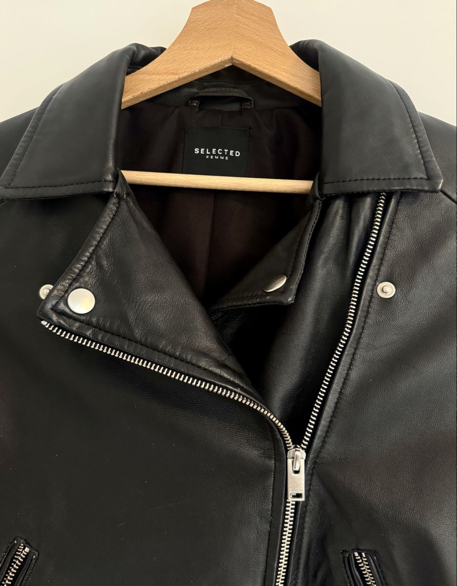 Selected Giacche: SELECTED 100% leather jacket (lederjacke) / S – Usato da Zürich venduto da collins9_kate1 3