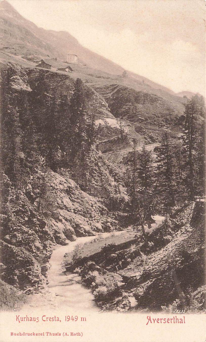 Cartes postales: Kurhaus Cresta aversethal – D'occasion à Biasca par Blenio71