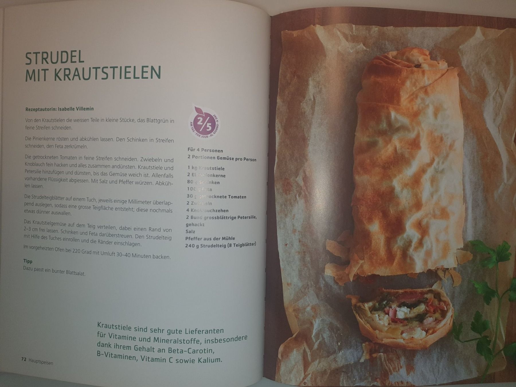 Libri: Kochbuch Knackig & Frisch – Usato da Moosseedorf venduto da Sonnenschein.. 2