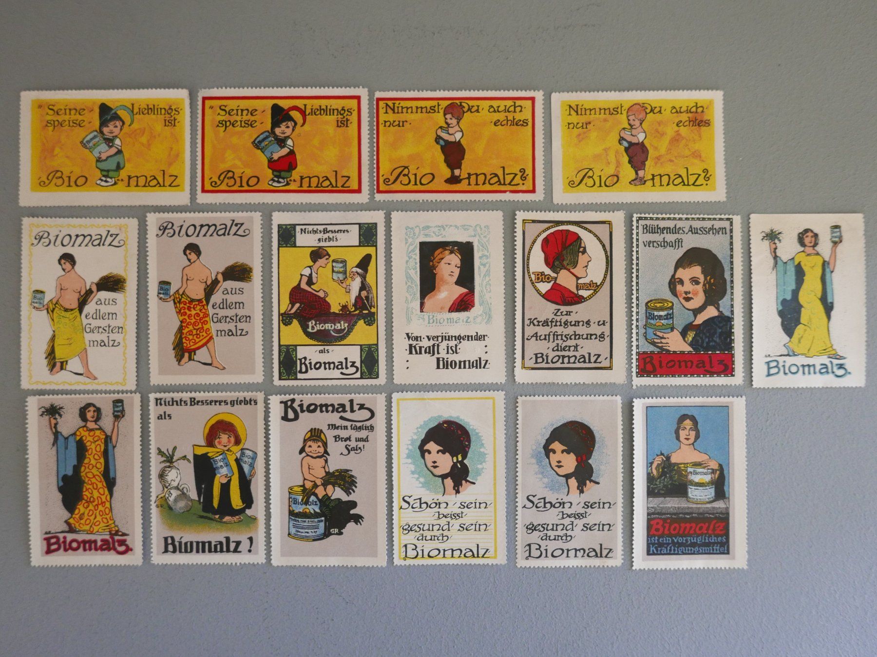 Tous les timbres: ALTE REKLAMEMARKEN BIOMALZ – D'occasion à Balgach par Zwischenraum