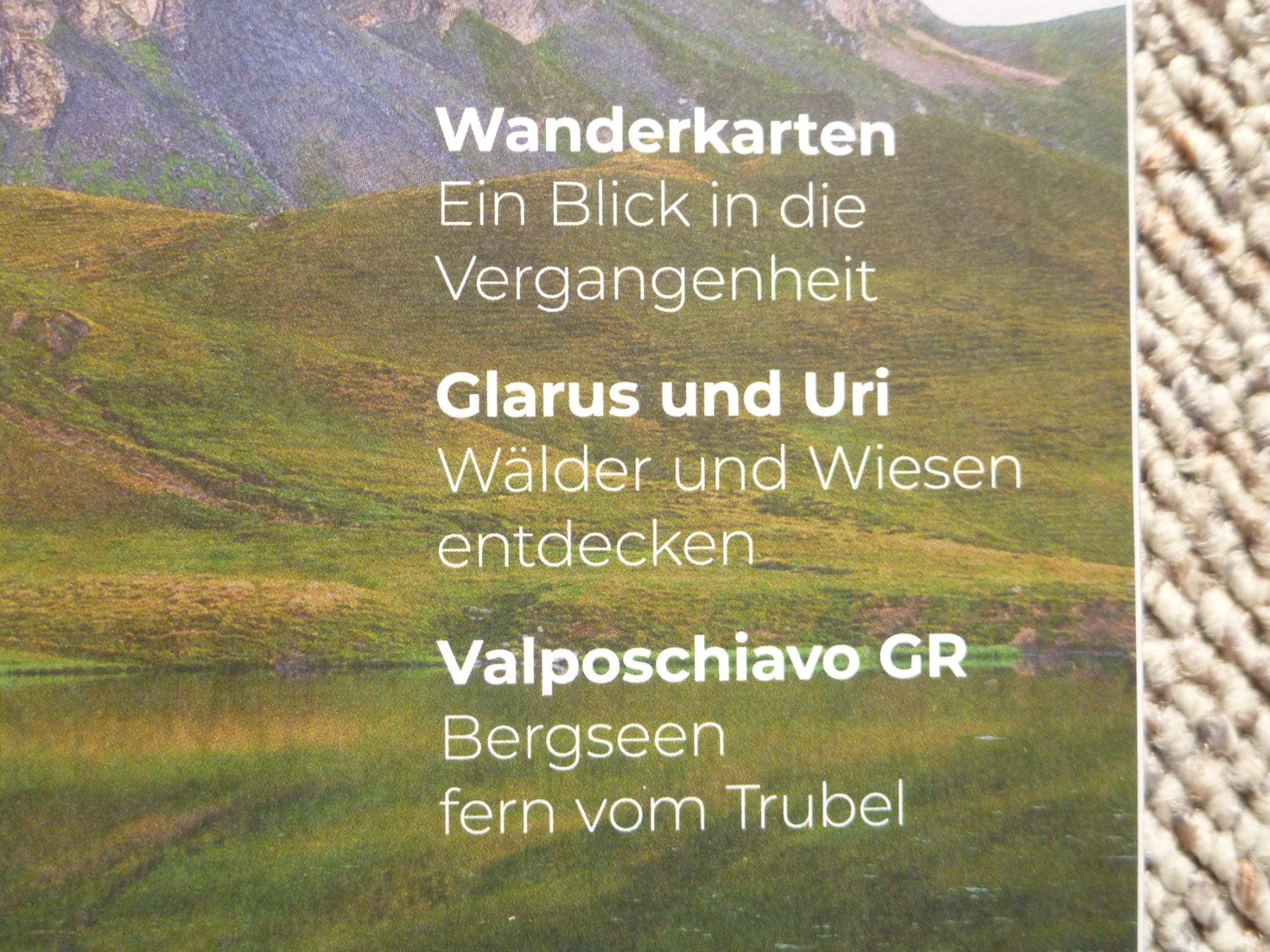 Riviste & Magazine: 3 Wanderhefte wandern.ch / Das Wandern – Usato da Sils im Domleschg venduto da Foeniculum 1