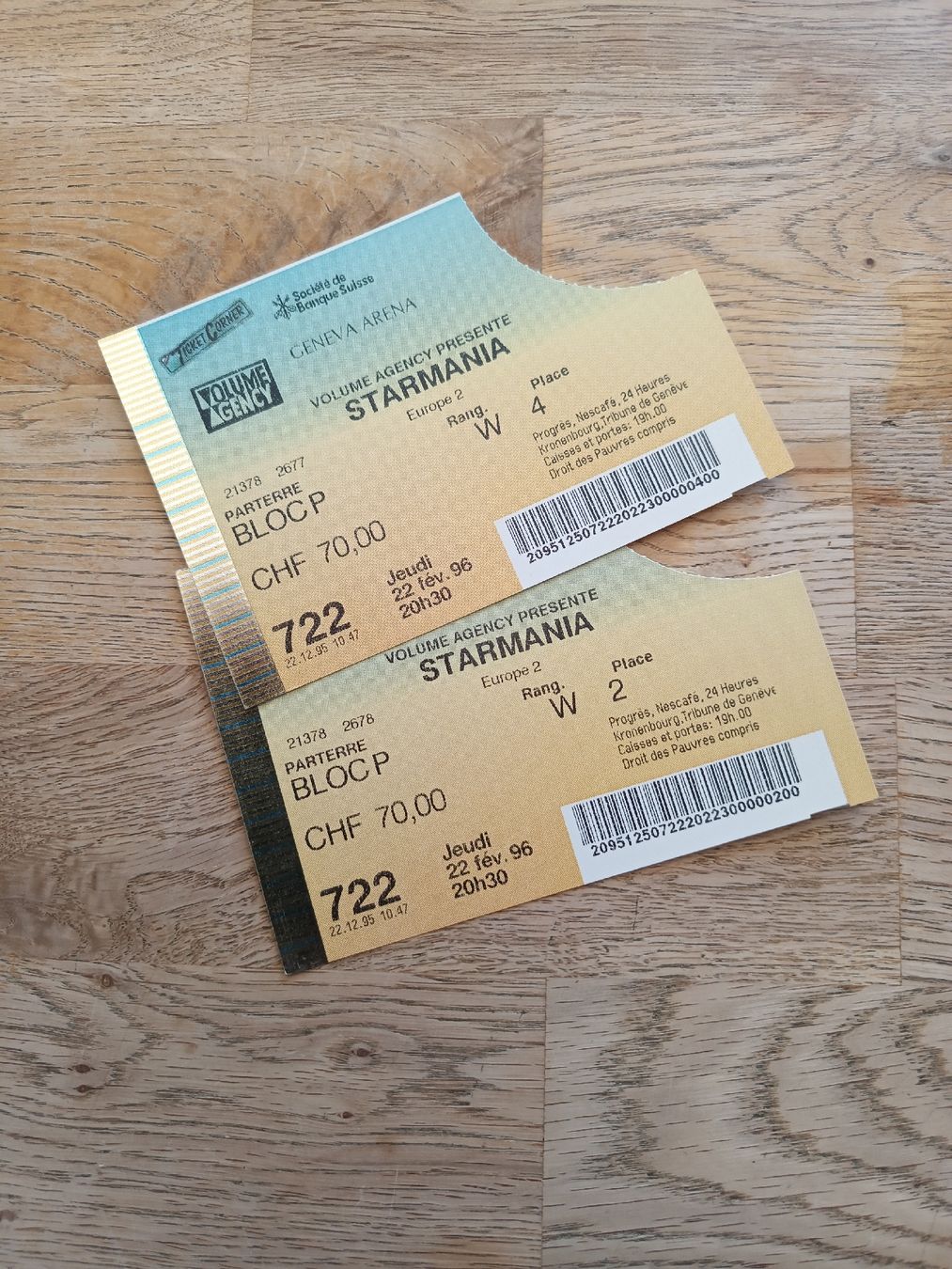 Revues & Magazines: 2 programmes Starmania + 2 billets de concert 1996 – D'occasion à Bex par Canouille 8