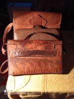 3 Echsen-Reptilledertaschen