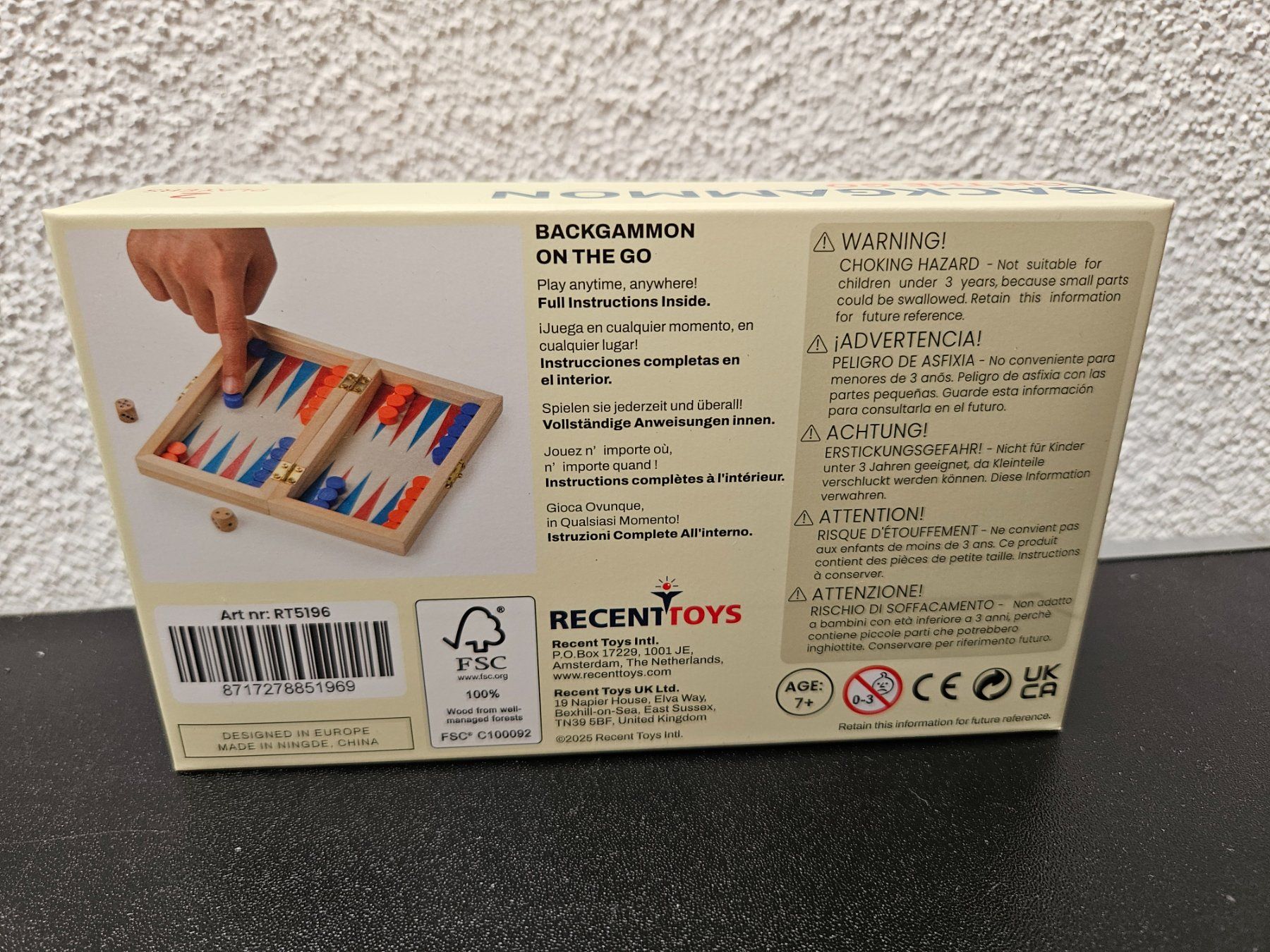 Spiele: Neu - Recent Toys - Backgammon - on the go – Neu und originalverpackt aus Dagmersellen von J_RP_Dagmersellen 1
