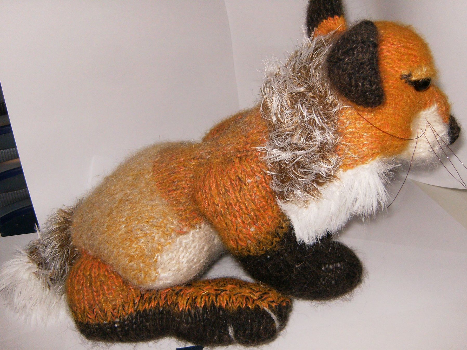 Puppen: Fuchs gestrickt – Handarbeit – Einzelanfertigung – Gebraucht aus Liesberg von Mikado1965 1