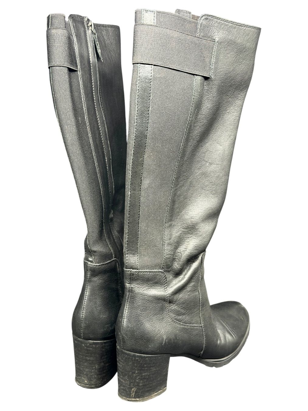Geox Scarpe da donna: Bottes GEOX en cuir noir - Pointure 38 – Usato da Morges venduto da deco.vintage 7