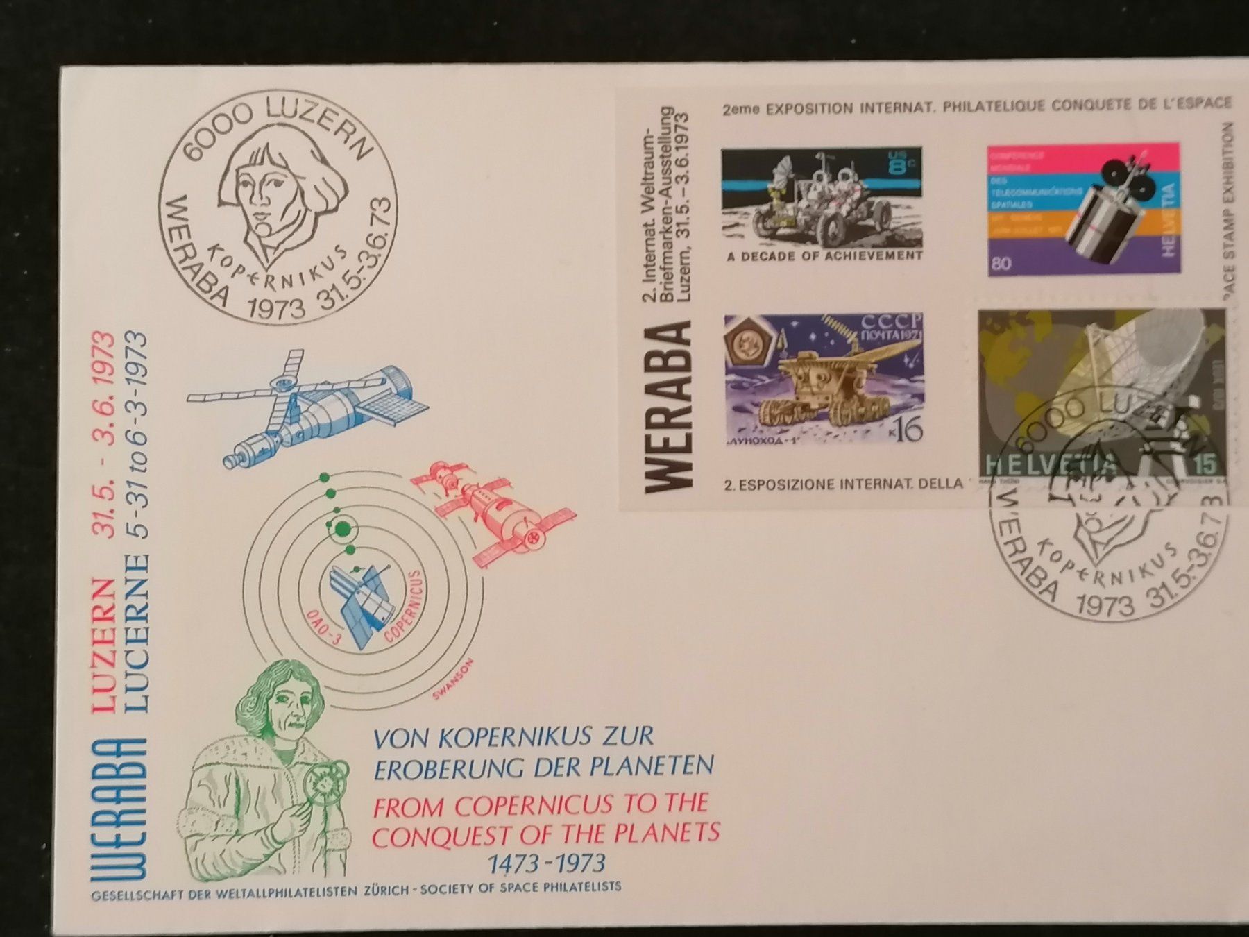Tutti i francobolli: Briefe und Karten von WERABA 76/73 und LURABA 1981 – Usato da Wangen an der Aare venduto da Ute 5