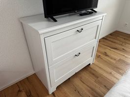 Kommode mit 2 Schubladen 88 × 44 × 79 cm