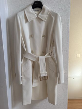Manteau femme Max Mara blanc taille 38 neuf
