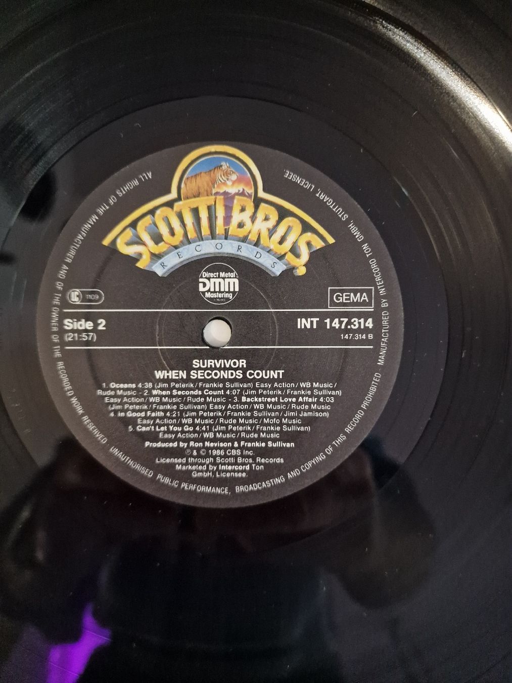 Dischi in vinile: Survivor - When Seconds Count – Usato da Pfaffnau venduto da gunport 5