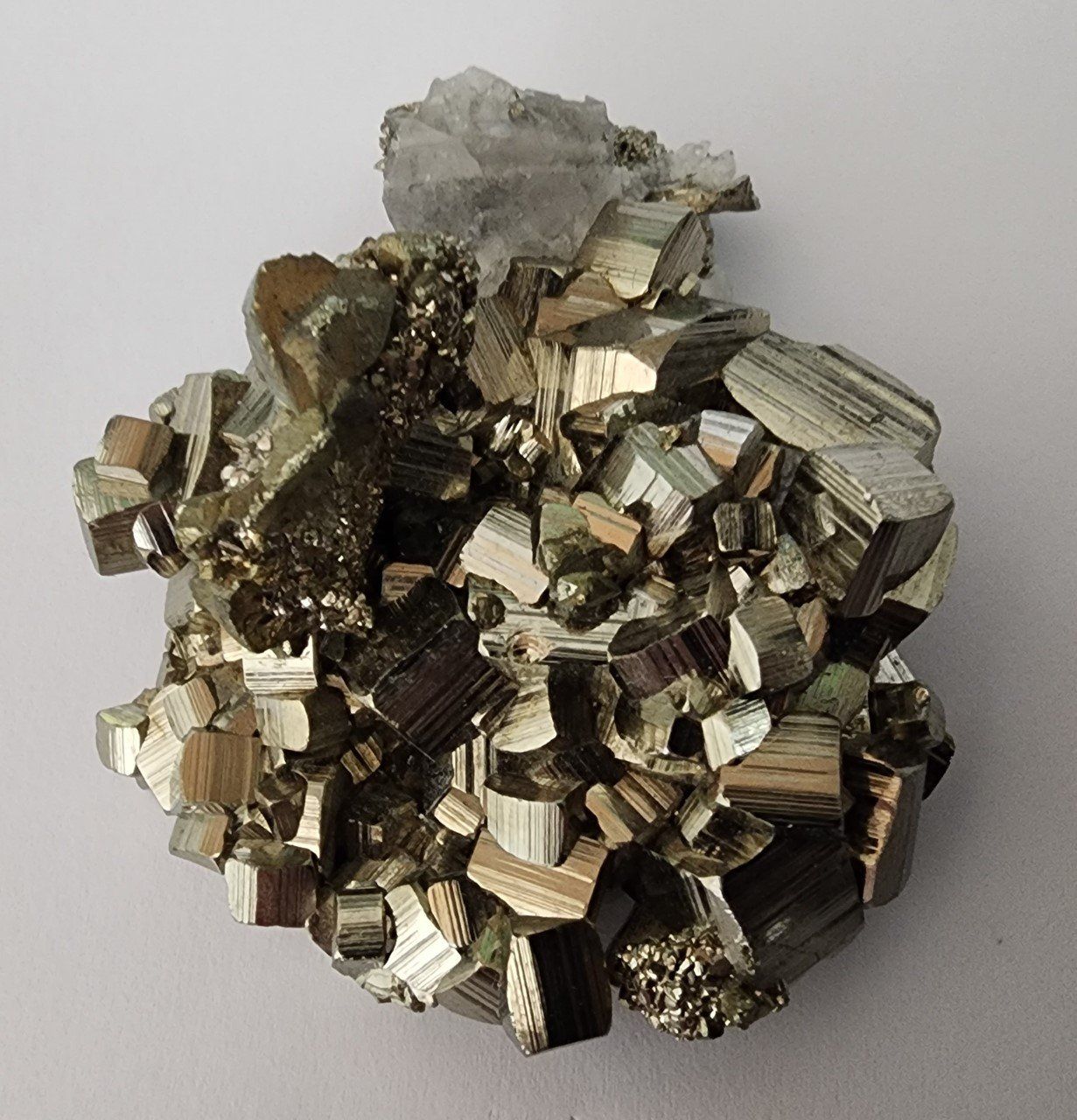 Minerali & Pietre curative: Peru: wunderschöner Matrix Pyrit-Schwimmer mit Quarz – Nuovo (secondo la descrizione) da Lima- Peru venduto da Alpaka-Haus 2