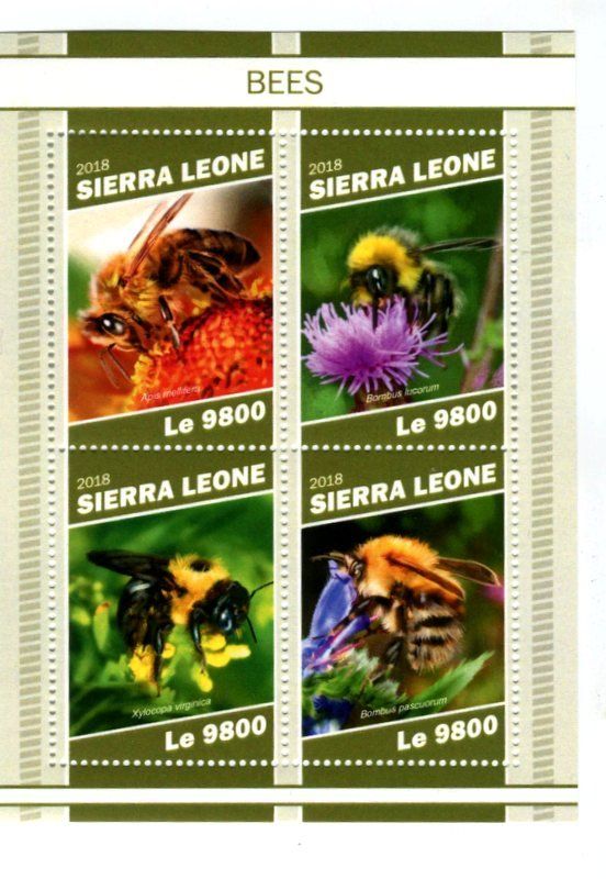 Tous les timbres: Block "Bienen". Sierra Leone – Neuf avec emballage d'origine à Basel par Butsch5