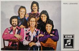Unterschriftskarte: Musikband "PEPE LIENHARD"