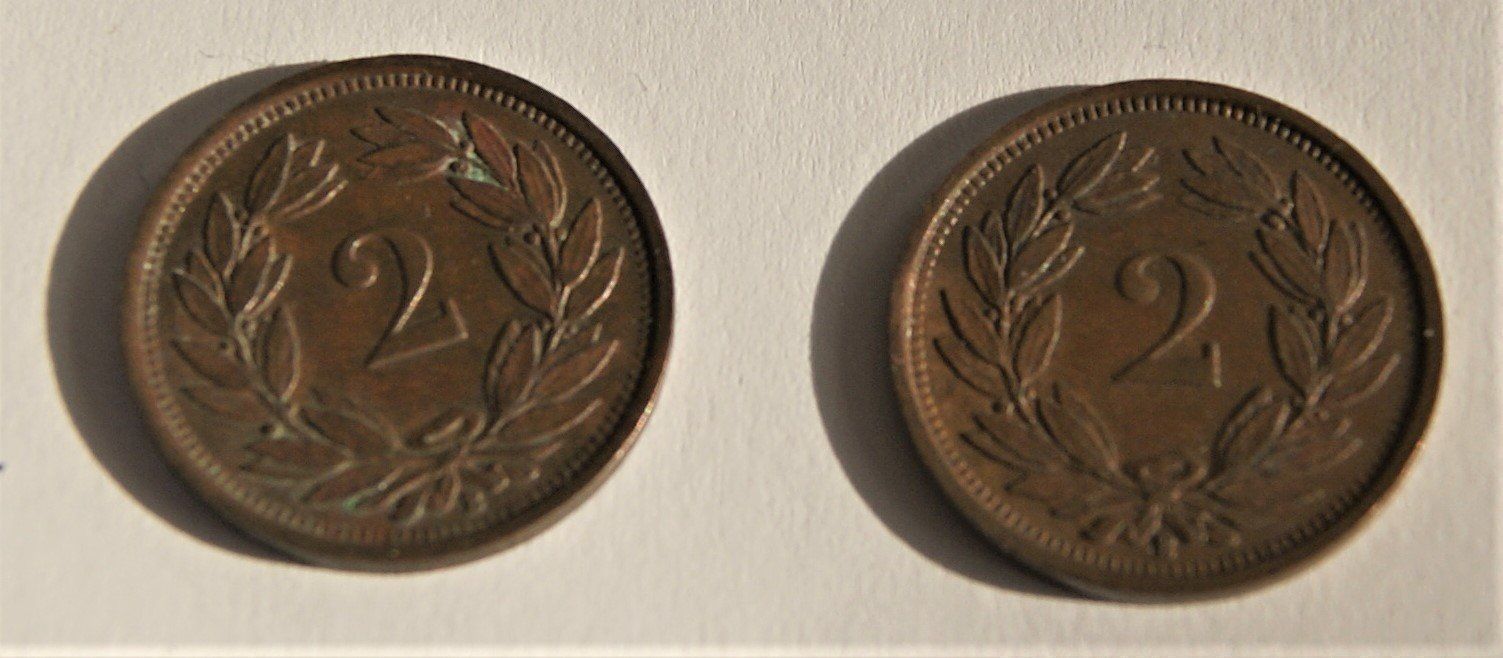 Tutti le monete: 2 x 2 RAPPEN-STÜCKE  1931/1941 – Usato da Stadel venduto da Wald100 3