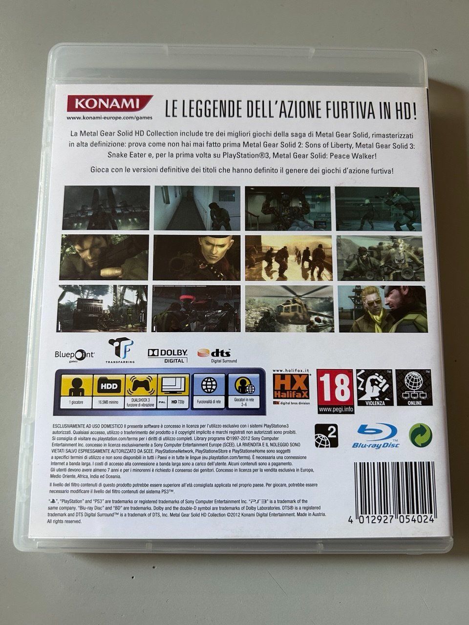 Sony Giochi: Metal Gear Solid HD Collection per PlayStation 3 – Usato da Giubiasco venduto da LorisVale 1