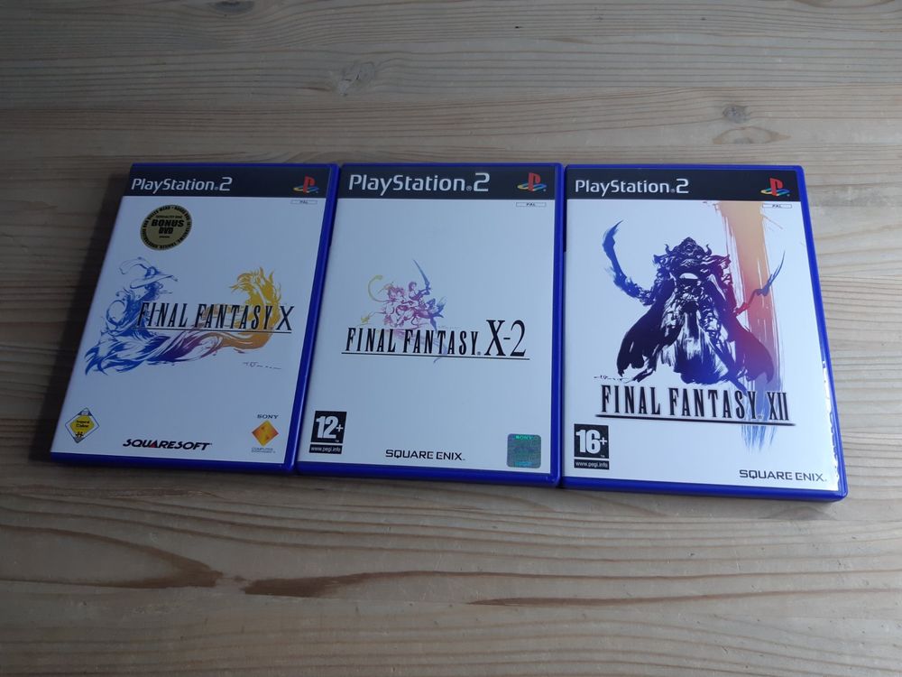 Final Fantasy Set X 10 + X-2 10-2 + XII 12 - 3 PS2 Spiele | Kaufen auf ...