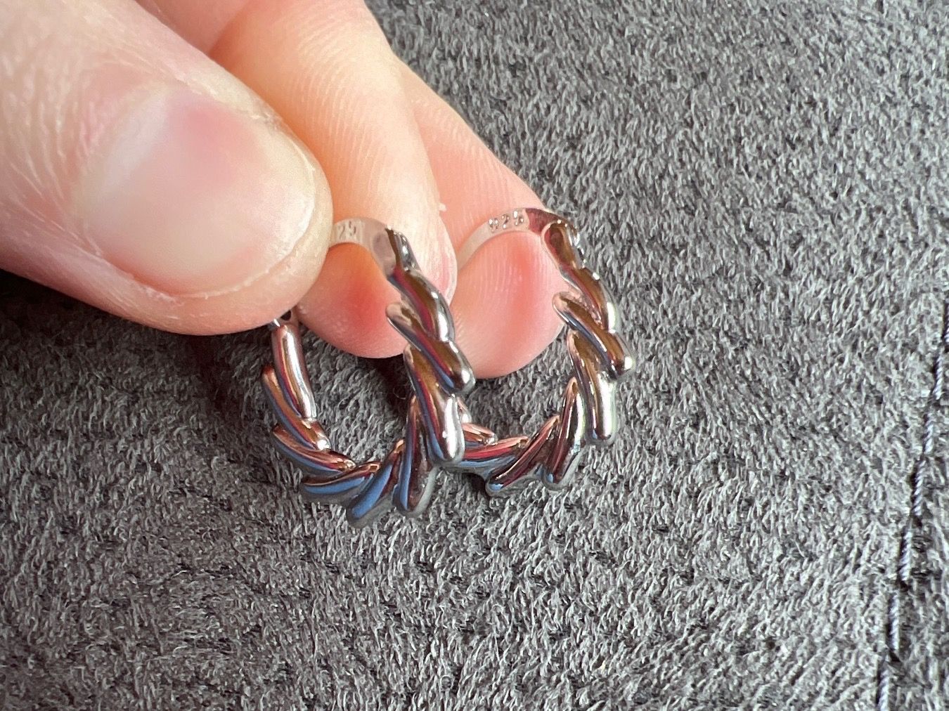 Ohrringe & -stecker: Creolen 925 Silber – Gebraucht aus Niederuzwil von  3