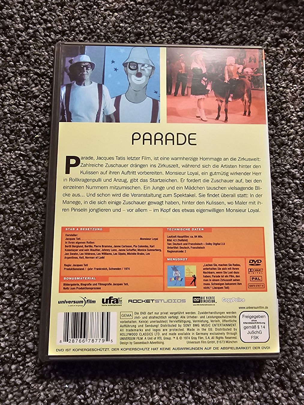 Tutti i DVDs: Jacques Tati's Parade (20483) – Usato da Ruswil venduto da jan_bxl5 1