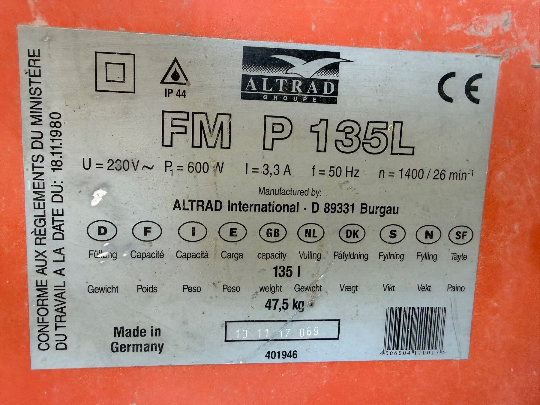 Alle Maschinen: Betonmischer gebraucht – Gebraucht aus Erlinsbach von Surfguru 1
