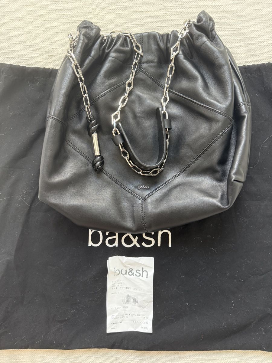 Ba&Sh Borse da donna: ba&sh June Ledertasche, schwarz, neuwertig – Nuovo (secondo la descrizione) da Zürich venduto da vintagewiedikon