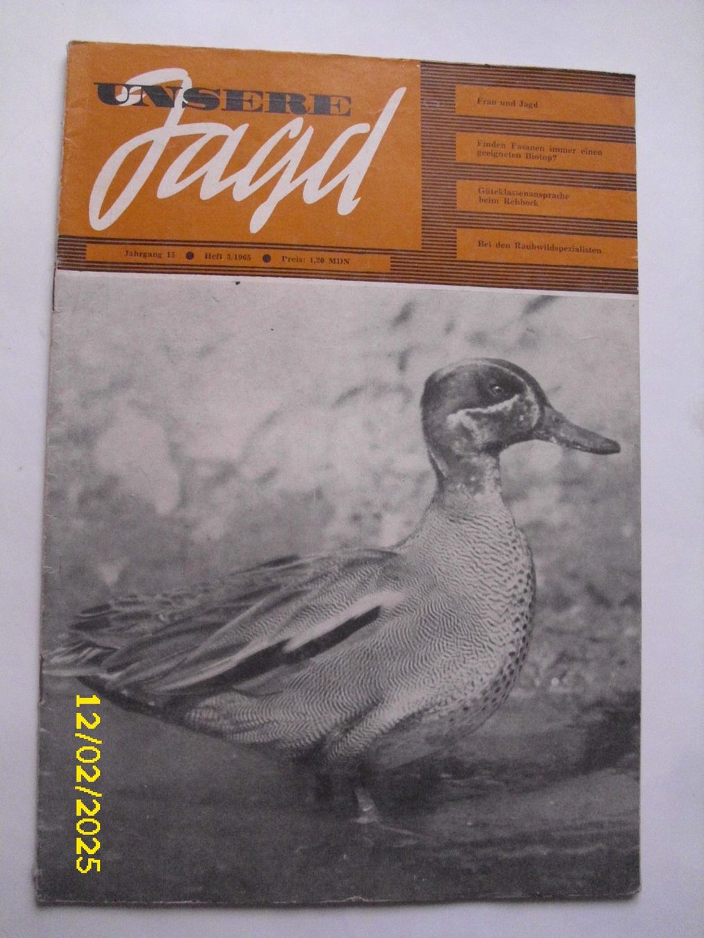 Zeitschriften & Magazine: Unsere Jagd , DDR 1965 – Gebraucht aus Schwanden GL von roerich20 3