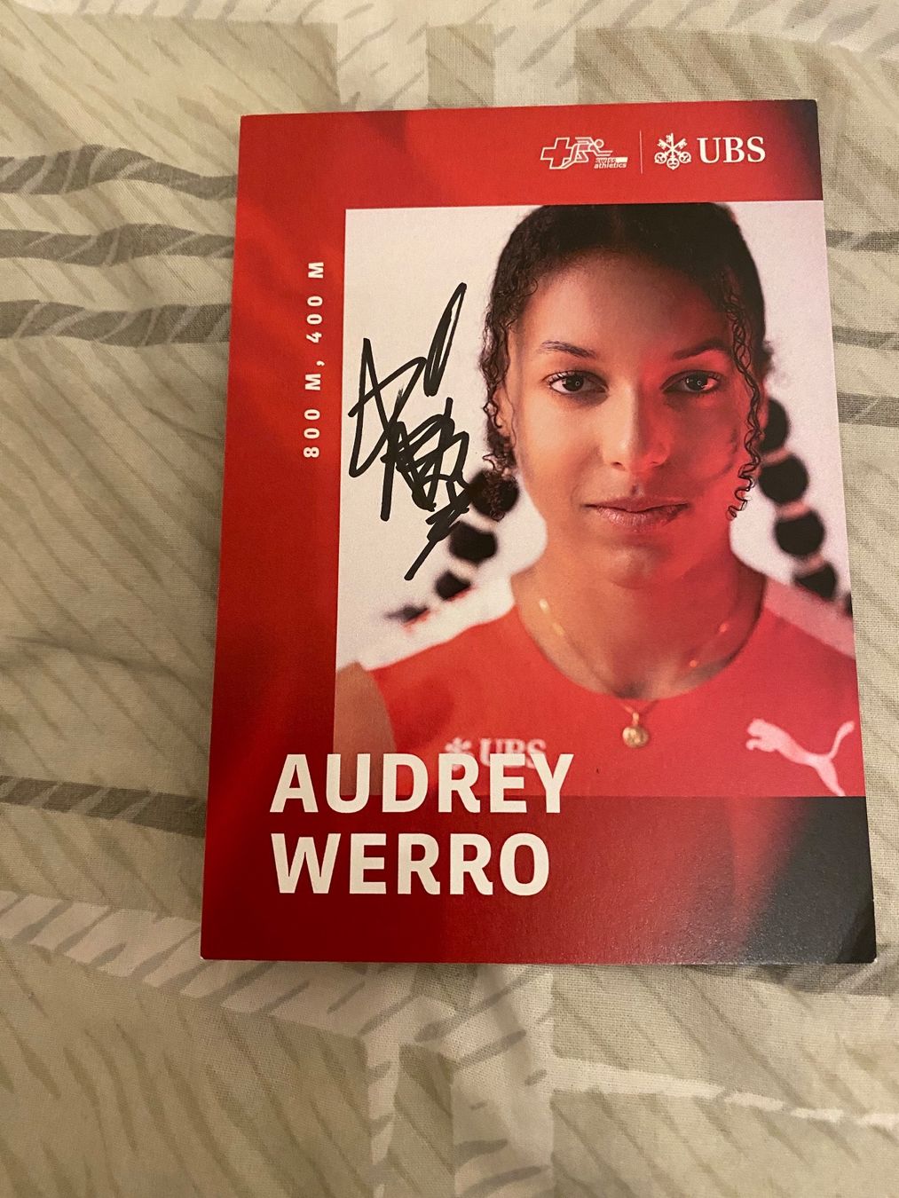Autogramme: Autogrammkarte Audrey Werro – Gebraucht aus Rüschlikon von