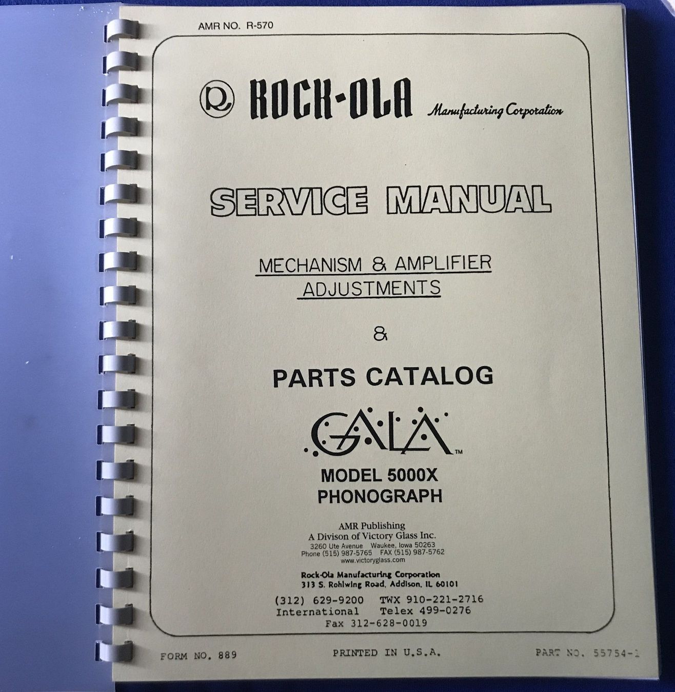 Rock-Ola Musiktruhen: Service Manual Jukebox Rock-ola 5000X – Neu (gemäss Beschreibung) aus Adligenswil von Decor-Tech