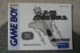 Gameboy F-15 Strike Eagle Anleitung
