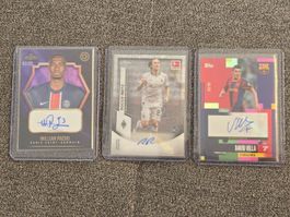 Topps Set Nummeriert+Autogramm, Pacho, Reitz, Villa