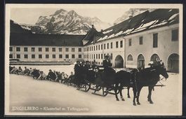 Engelberg /OW, Klosterhof mit Tailingpar