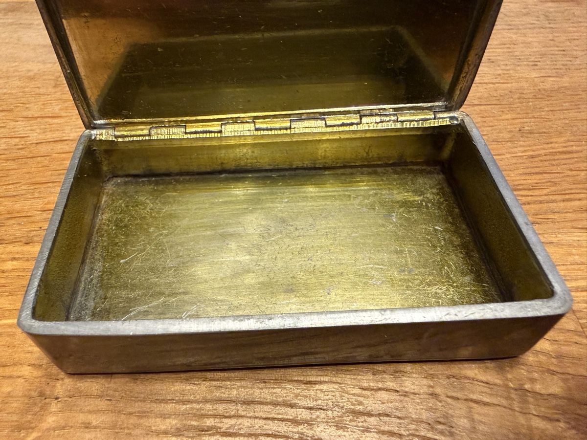 Tabacchi: Antike Zinnbox Tabakdose mit – Usato da Goldach venduto da Messerguru 4