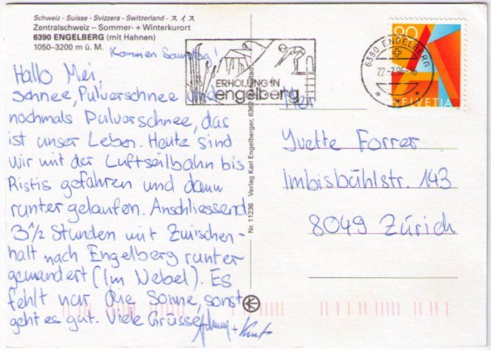 Cartes postales: Engelberg mi Hahnen – D'occasion à Binningen par Mountainrider 1
