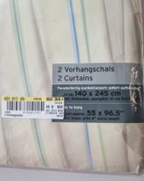NEU/OVP 2x Fertigvorhang 140x245cm hellgelb blau grün beige