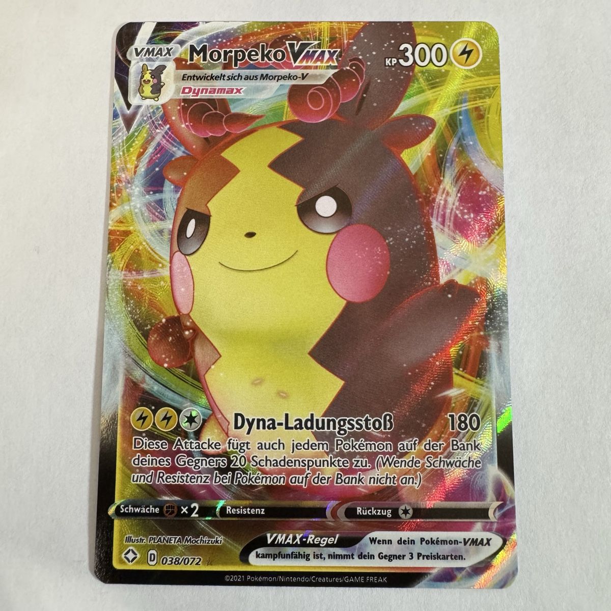 Pokémon Carte collezionabili: Pokémon Morpeko Vmax - 38 / 72 - DE – Nuovo (secondo la descrizione) da Staad SG venduto da miaCards