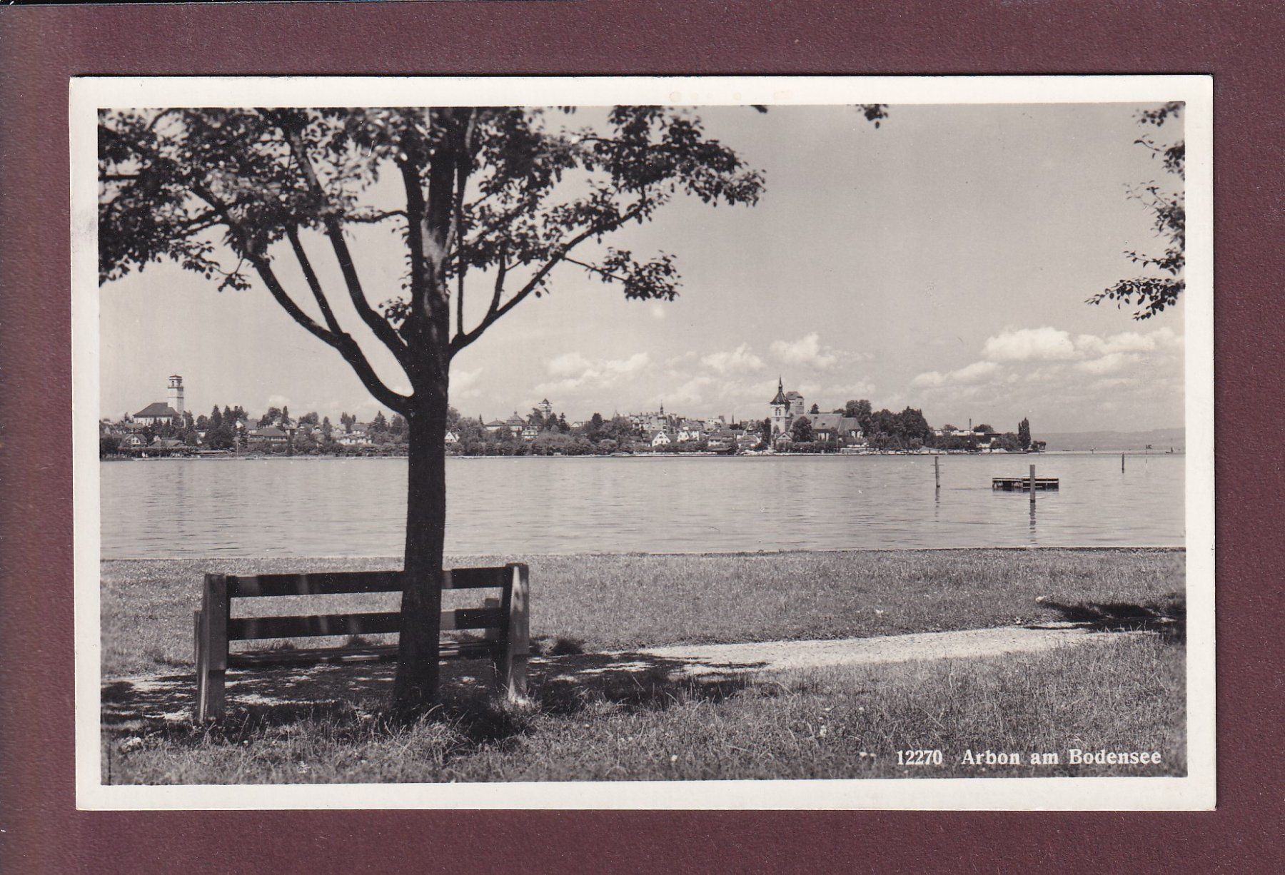 Ansichtskarten: ARBON am Bodensee - 1944 – Gebraucht aus Pully von nicecards