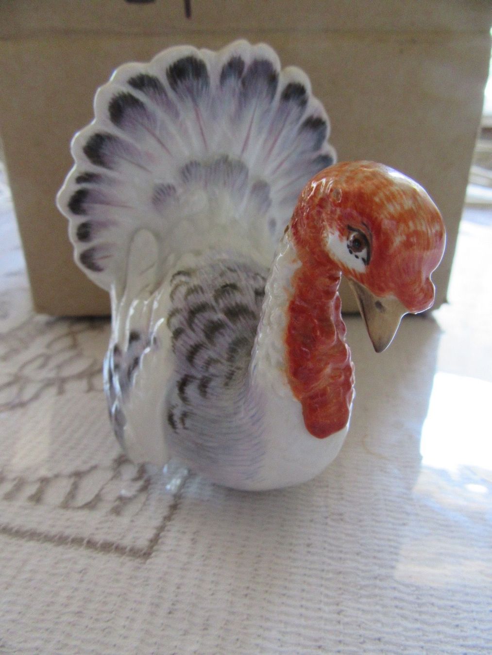 Statuette: Meissen, Truthahn, – Usato da Schaffhausen venduto da authentique