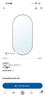 Neuwertiger Lyndbyn Spiegel von Ikea, oval