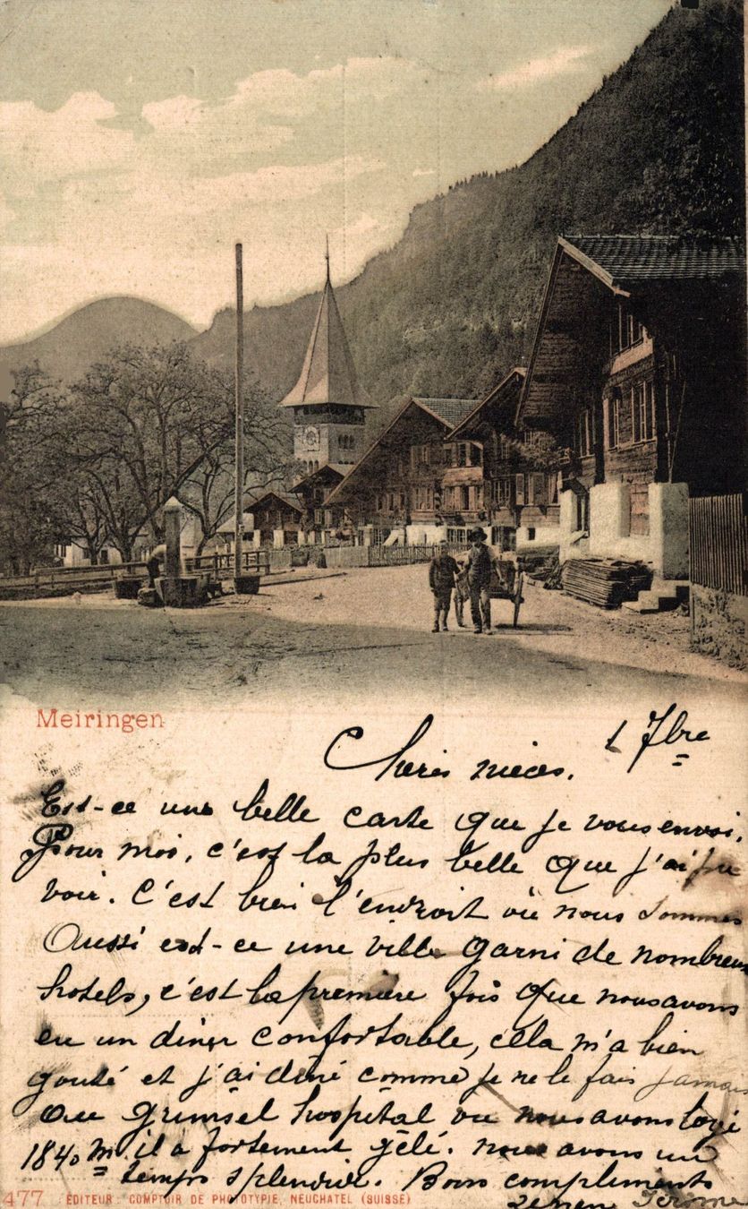 Cartoline postali: Meiringen – Usato da Bronschhofen venduto da Astore