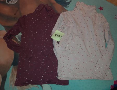 2x Rollkragenpullover Grösse 140